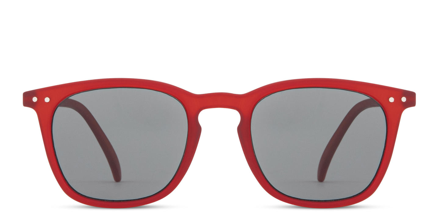 Izipizi Logo Unisex Square Sunglasses in Red – Product Photo 0