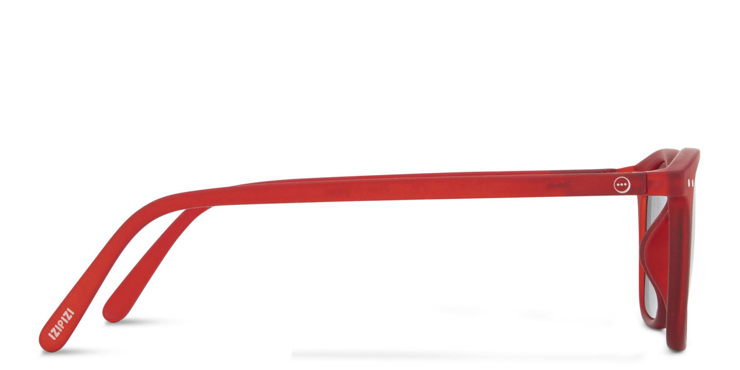 Izipizi Logo Unisex Square Sunglasses in Red – Product Photo 3