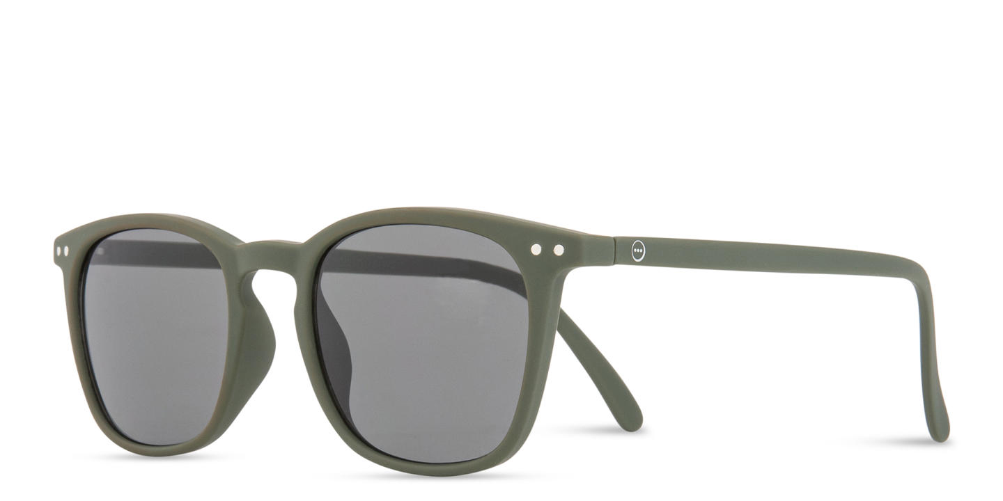 Izipizi Logo Unisex Square Sunglasses in Solid khaky – Product Photo 1