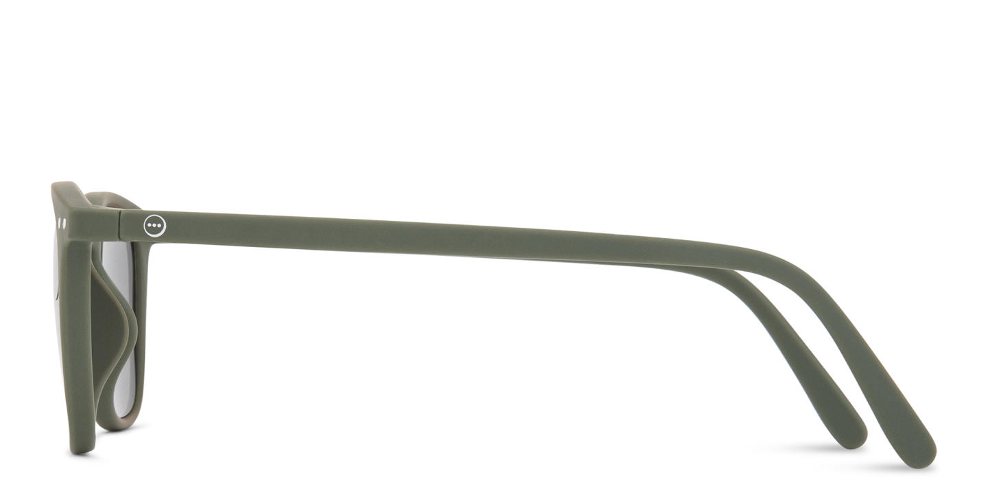 Izipizi Logo Unisex Square Sunglasses in Solid khaky – Product Photo 2