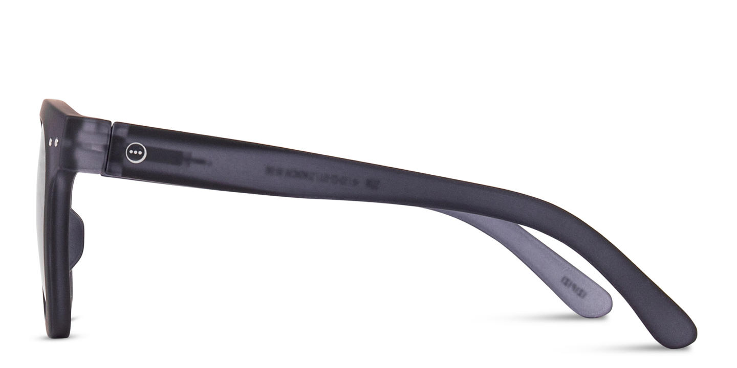 Izipizi Logo Unisex Square Sunglasses in Transparent Indigo – Product Photo 3