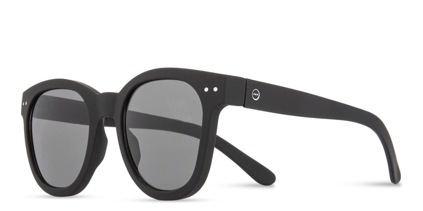 Izipizi Logo Unisex Square Sunglasses in Black – Product Photo 1