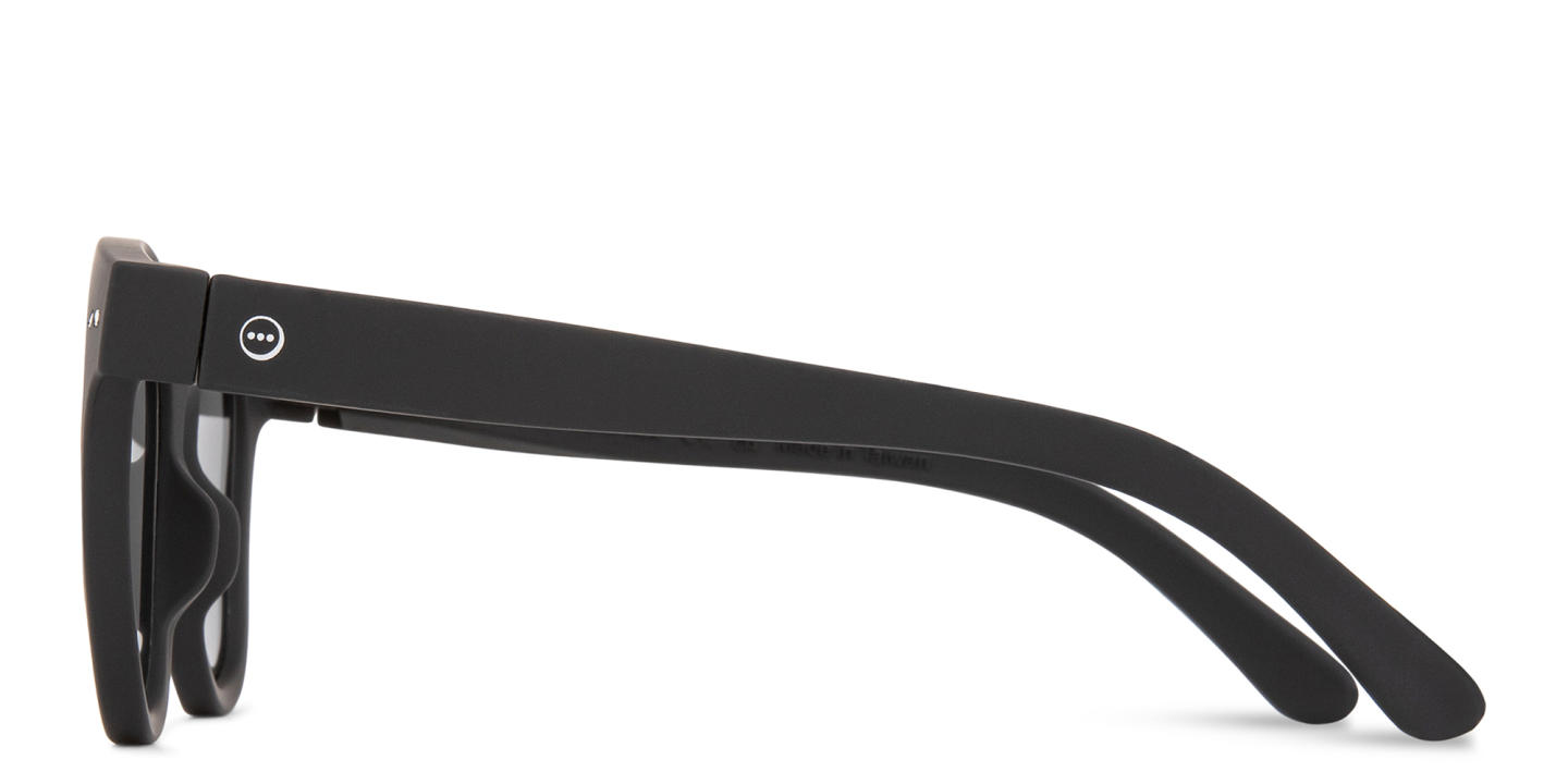 Izipizi Logo Unisex Square Sunglasses in Black – Product Photo 2
