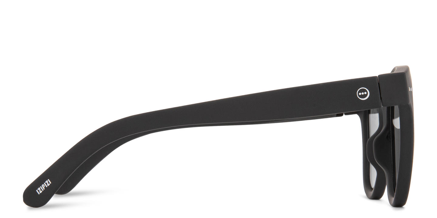 Izipizi Logo Unisex Square Sunglasses in Black – Product Photo 3
