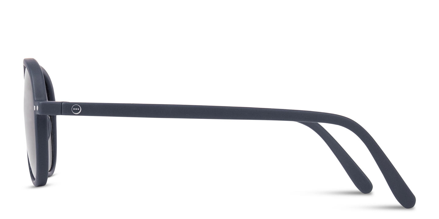 Izipizi Logo Unisex Aviator Sunglasses in Navy Blue – Product Photo 3