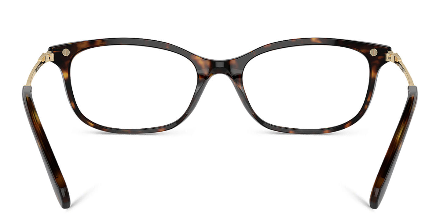 Shop Swarovski Crystal-Embedded Rectangle Eyeglasses in Havana online.