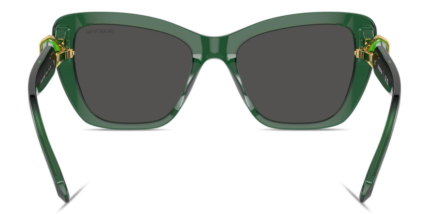Swarovski Crystal-Embellished Cat-Eye Sunglasses in Green – Product Photo 3