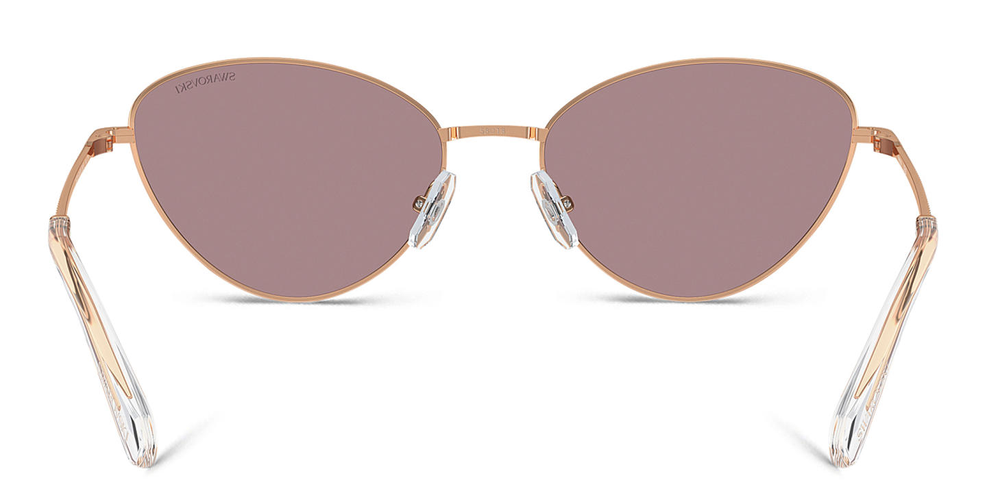 Swarovski Crystal-Embedded Cat-Eye Sunglasses in Rose Gold – Product Photo 3