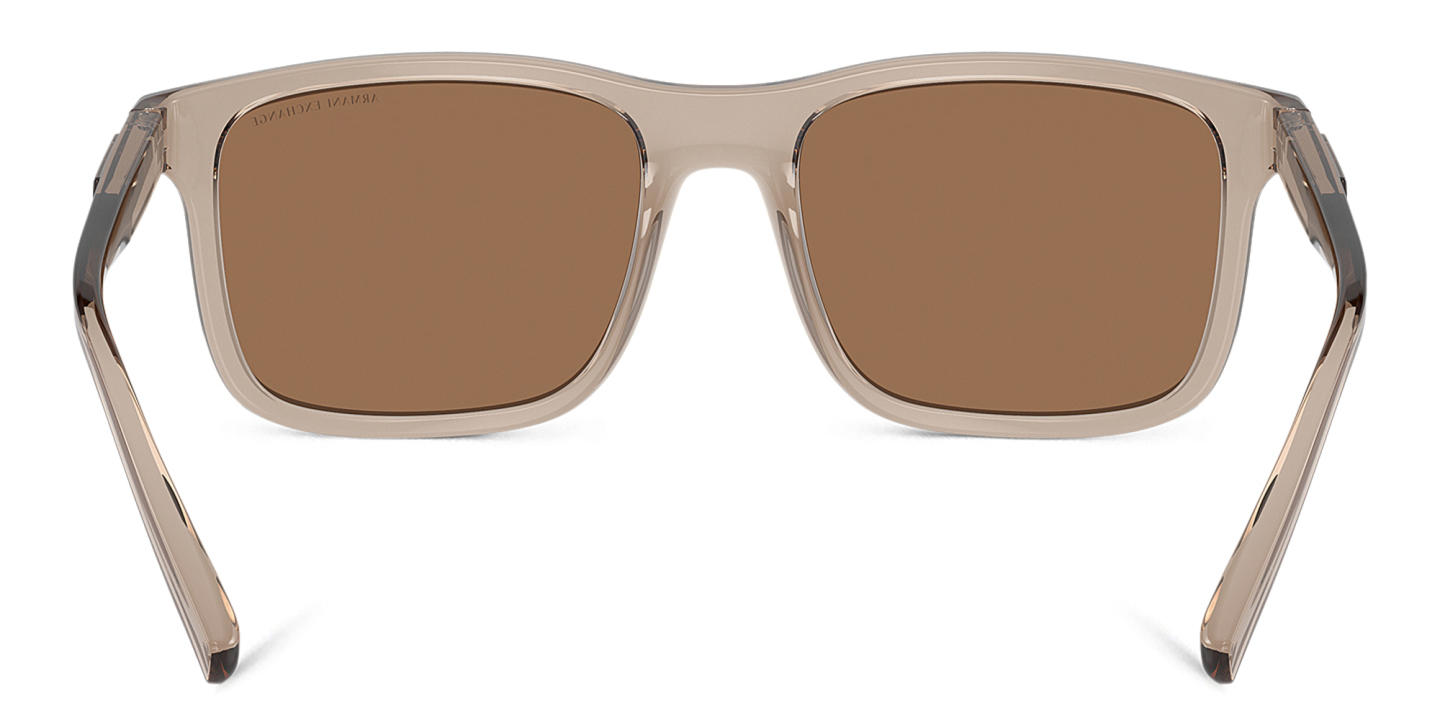 Armani Exchange Logo Signature Rectangle Sunglasses in Brown – Product Photo 3