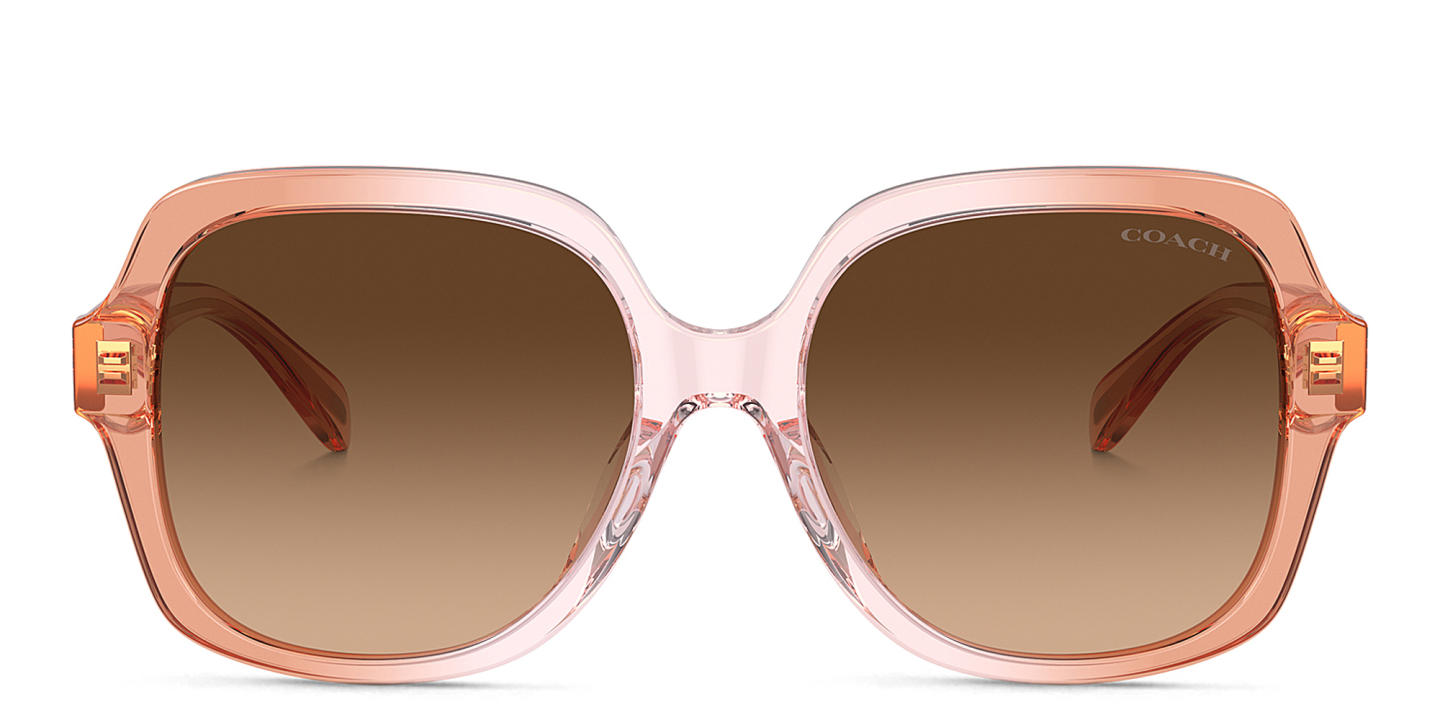 Coach C Logo Detail Oversized Square Sunglasses in Pink – Product Photo 0