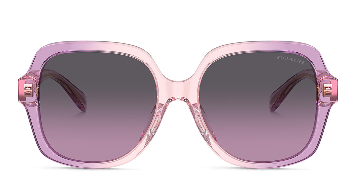 Coach C Logo Detail Oversized Square Sunglasses in Pink – Product Photo 0