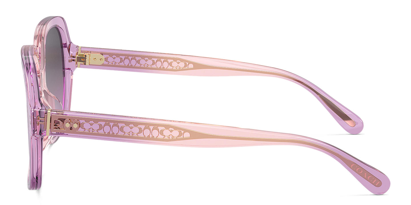 Coach C Logo Detail Oversized Square Sunglasses in Pink – Product Photo 2