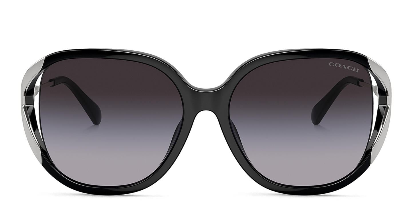Coach C Motif Oversized Square Sunglasses in Black – Product Photo 0
