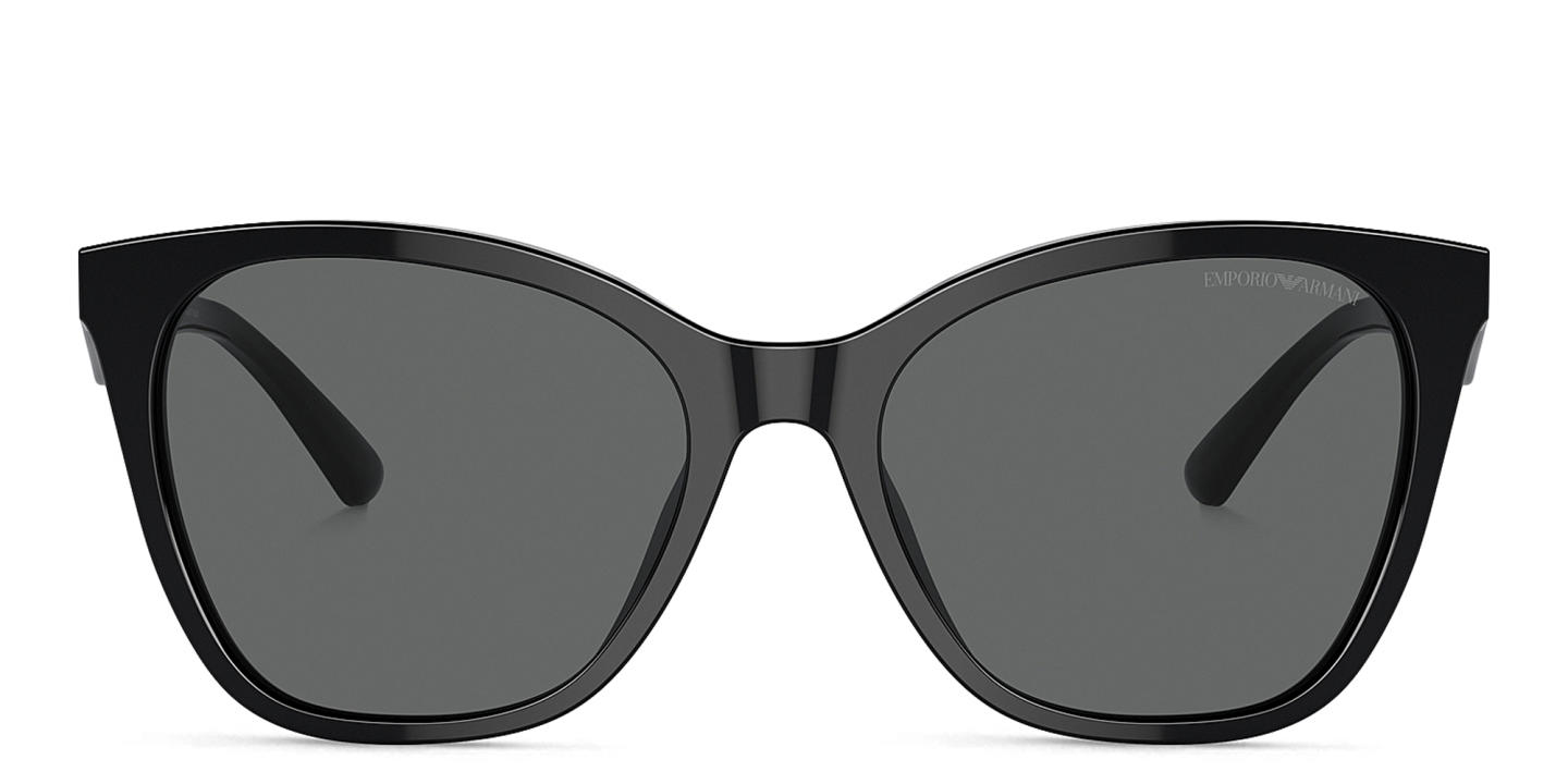 Emporio Armani Eagle Logo Butterfly Sunglasses in Black – Product Photo 0