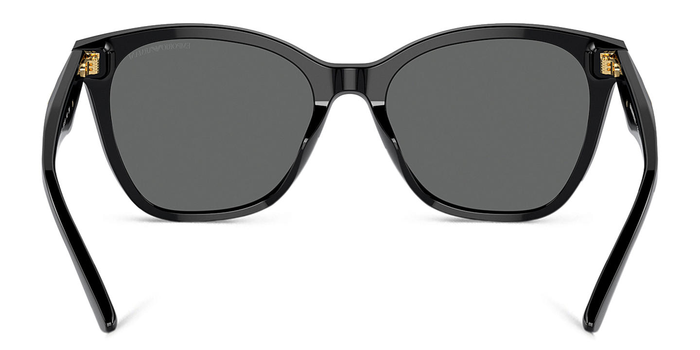 Emporio Armani Eagle Logo Butterfly Sunglasses in Black – Product Photo 3