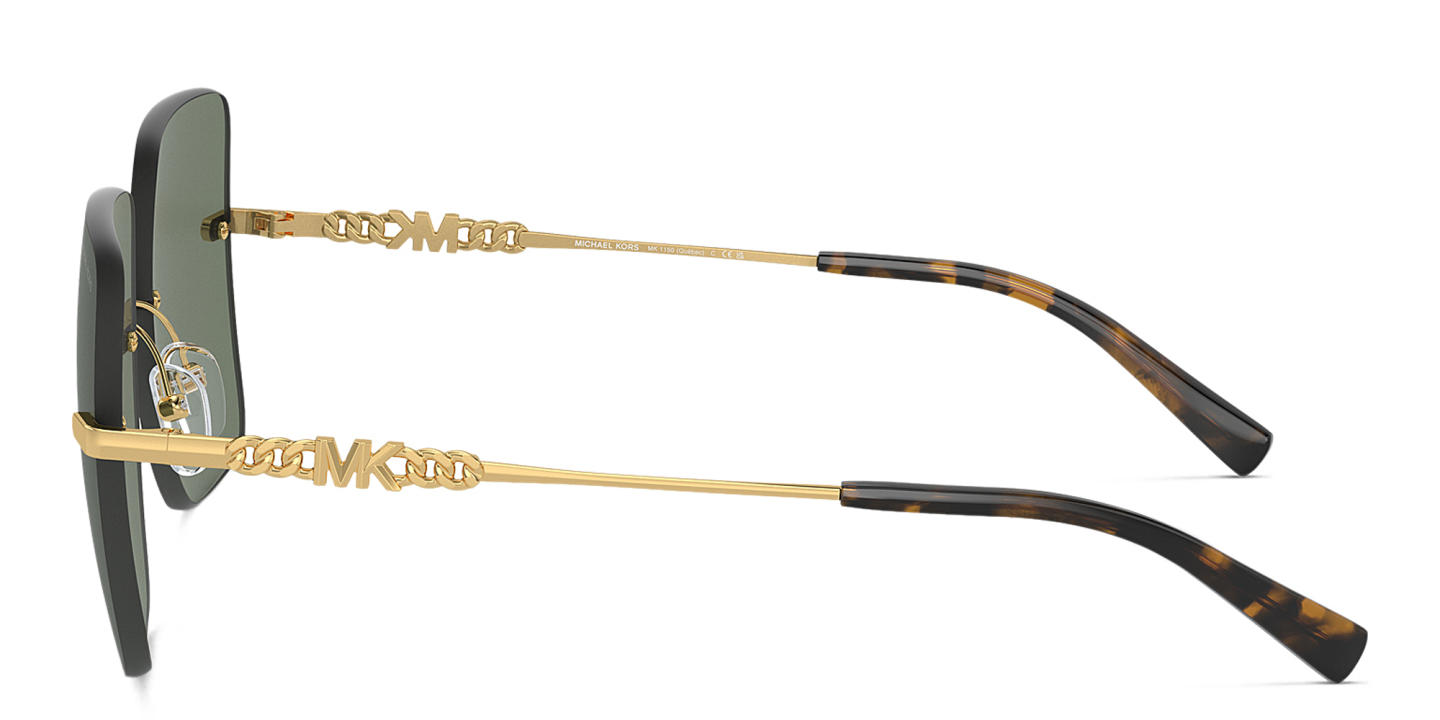 Michael Kors Québec Oversized Rimless Square Sunglasses in Gold – Product Photo 2