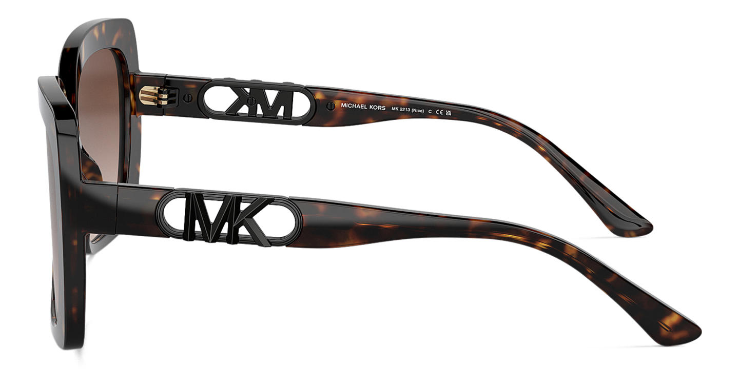 Michael Kors Nice Oversized Square Sunglasses in Tortoise – Product Photo 2