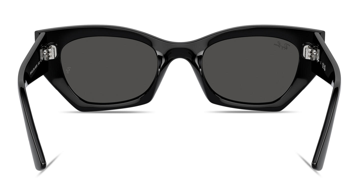 Shop Ray-Ban Zena Bio-Based Unisex Irregular Sunglasses in Black online.