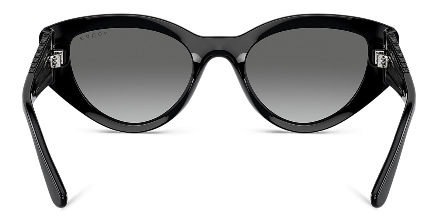 Vogue Eyewear Logo Signature Cat-Eye Sunglasses in Black – Product Photo 3