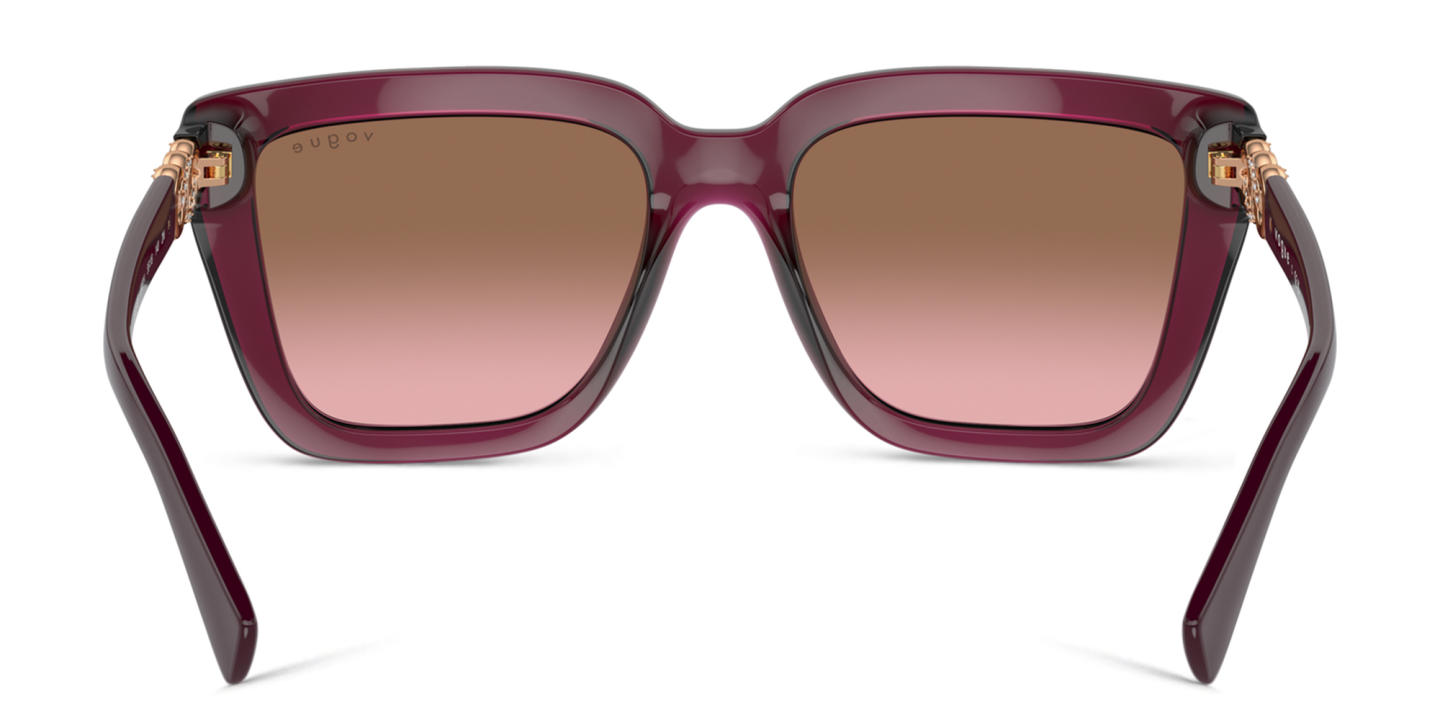 Vogue Eyewear Rhinestone-Embellished Butterfly Sunglasses in Red – Product Photo 3