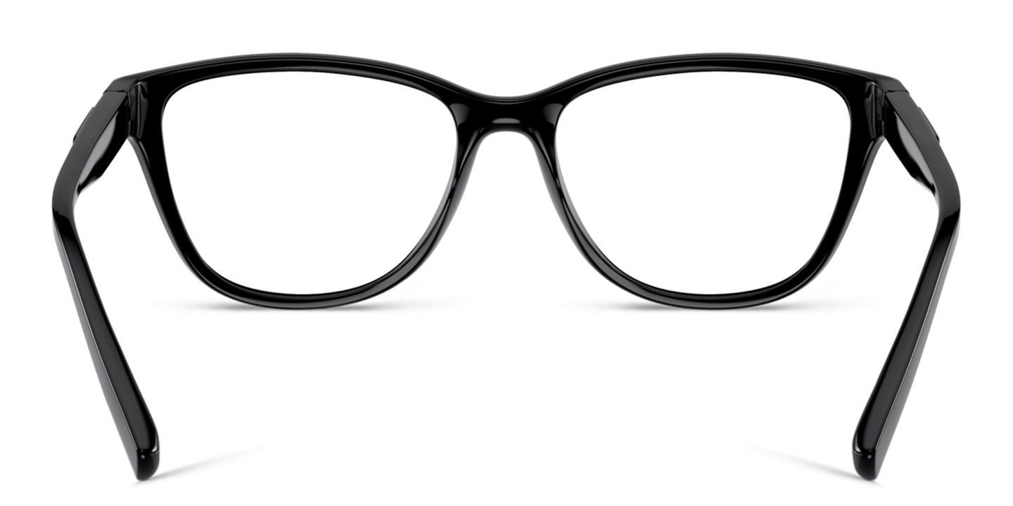 Armani Exchange Logo-Print Cat-Eye Eyeglasses in Black – Product Photo 3