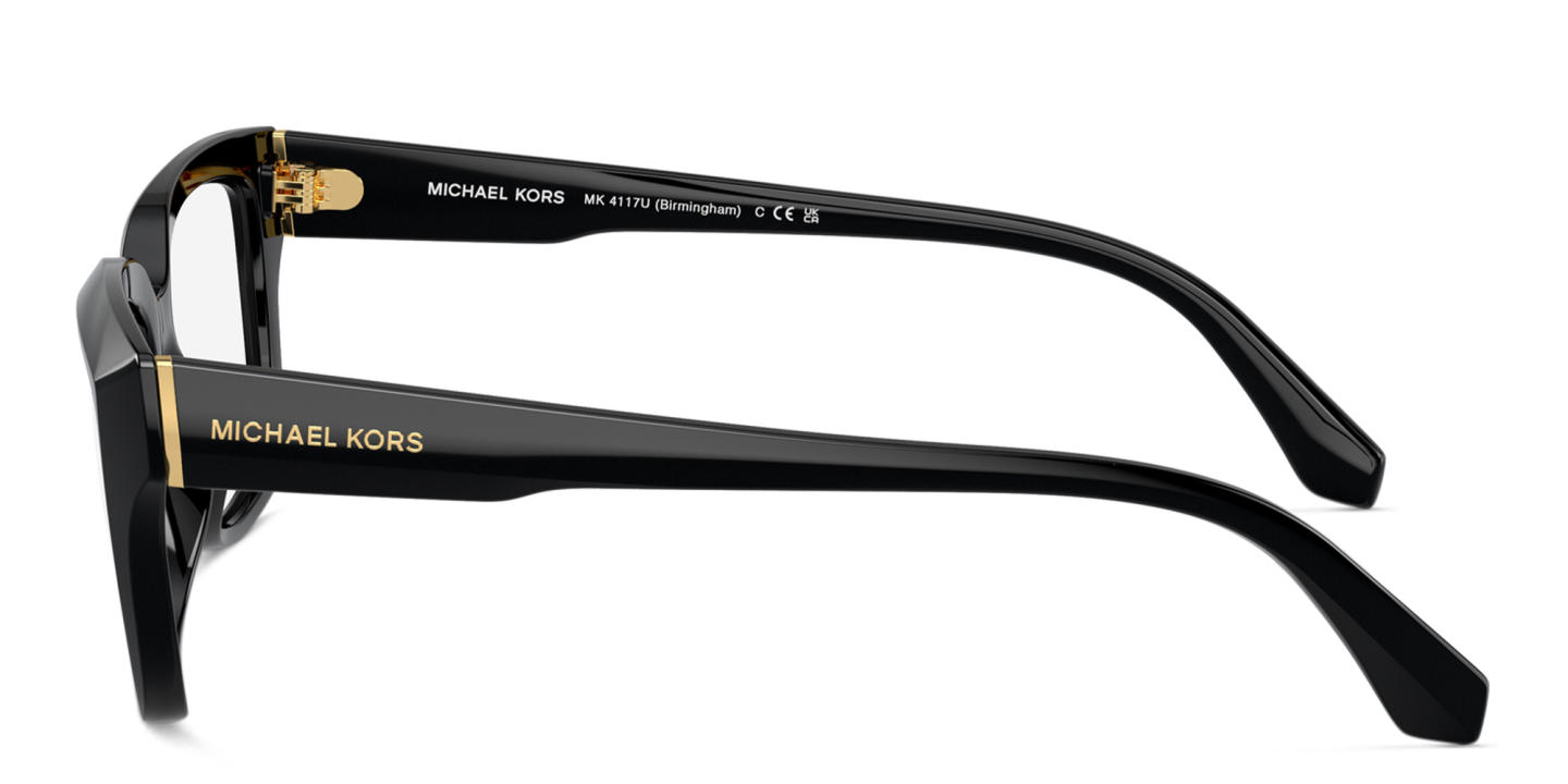 Michael Kors Birmingham Rectangle Eyeglasses in Black – Product Photo 2