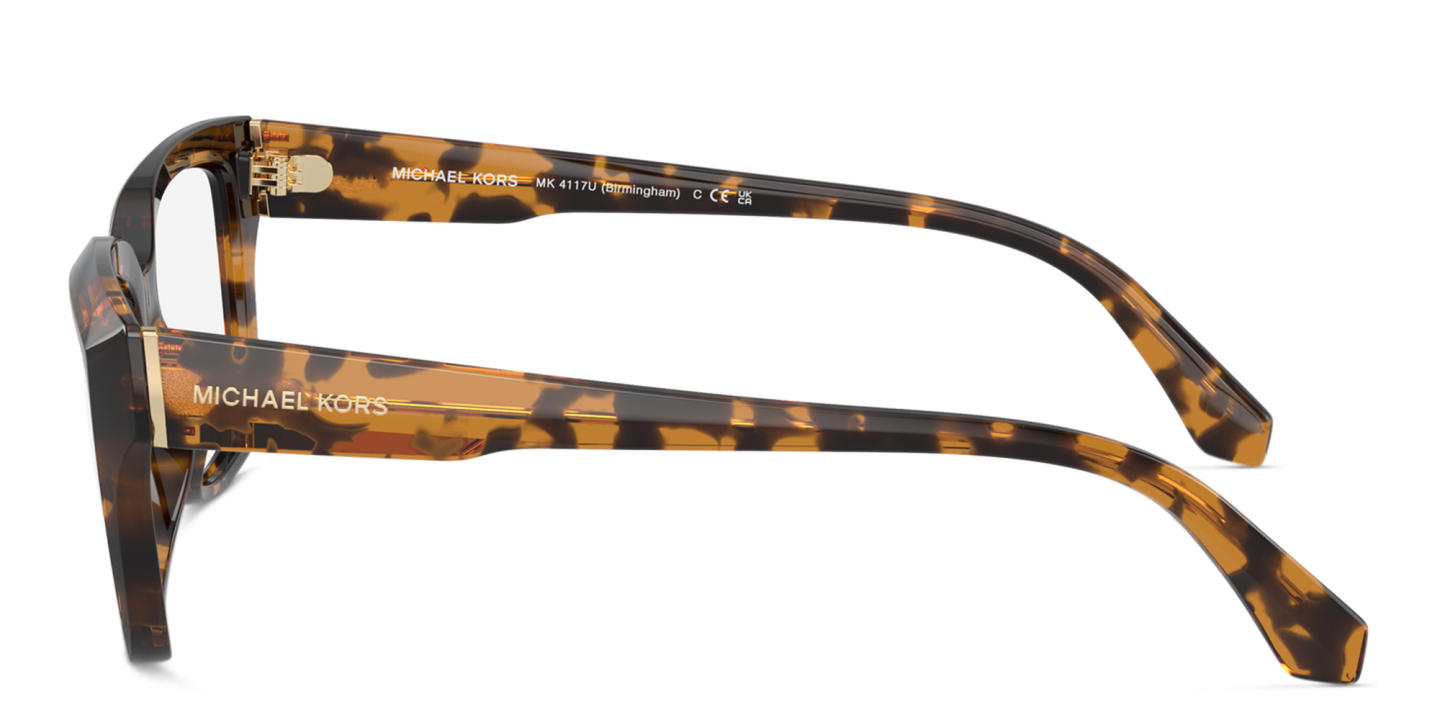 Michael Kors Birmingham Rectangle Eyeglasses in Tortoise – Product Photo 2