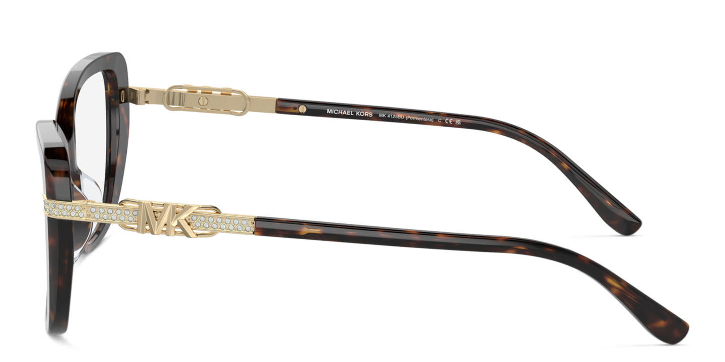 Shop Michael Kors Formentera Cat-Eye Eyeglasses in Tortoise online.