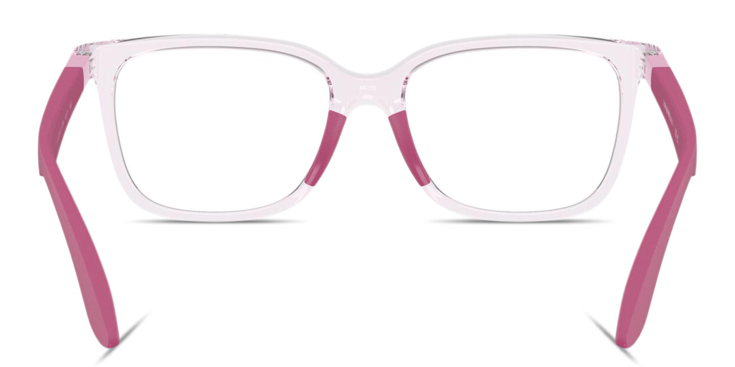 Emporio Armani Eagle Logo Kids Square Eyeglasses in Pink – Product Photo 3