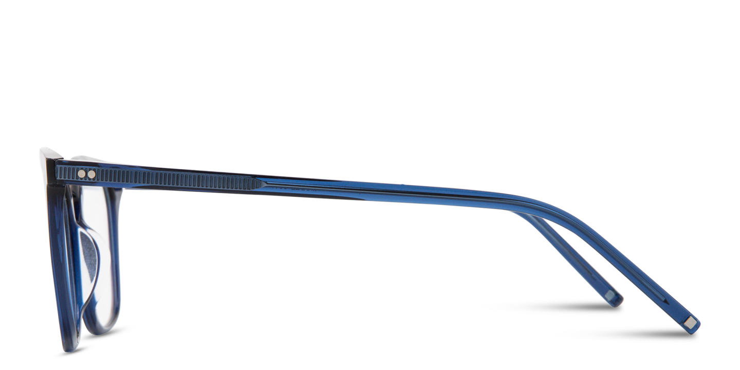 Shop Modo Unisex Square Eyeglasses in Transparent dark blue online.