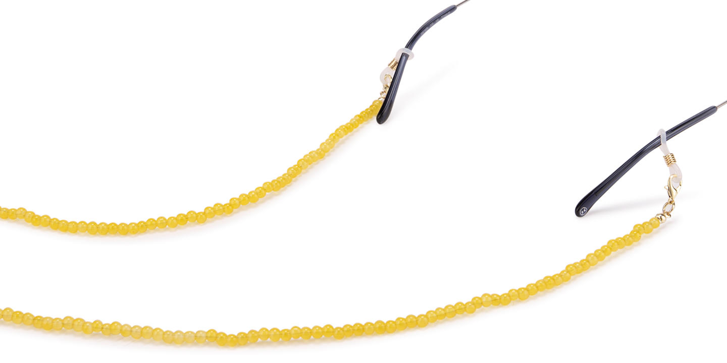 سلسلة نظارات بالخرز الأصفر للجنسين من انتشيند سوسايتي - صورة المنتج 2