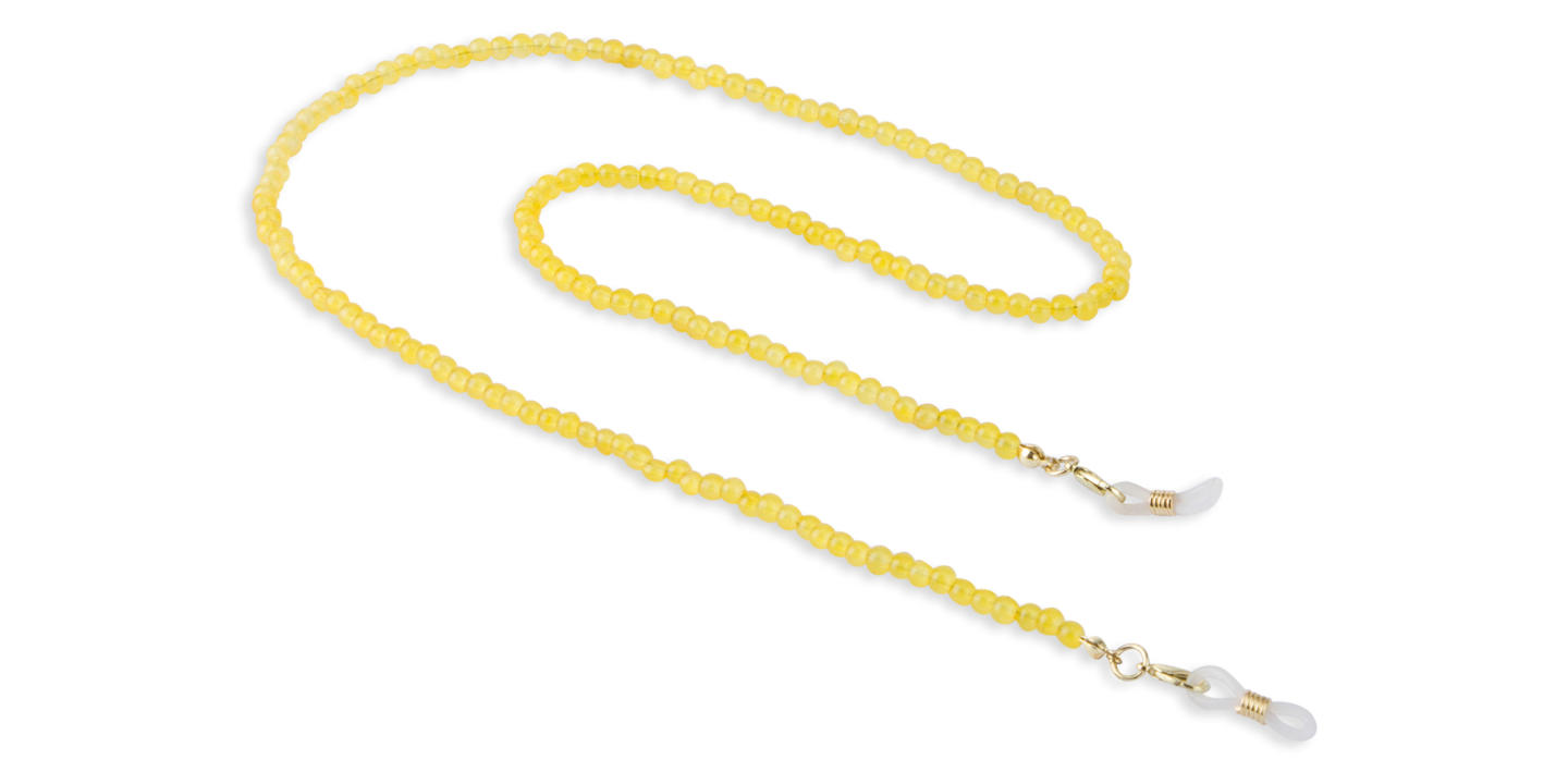 Unchained Society Yellow Beads Unisex Glasses Chain – Product Photo 0