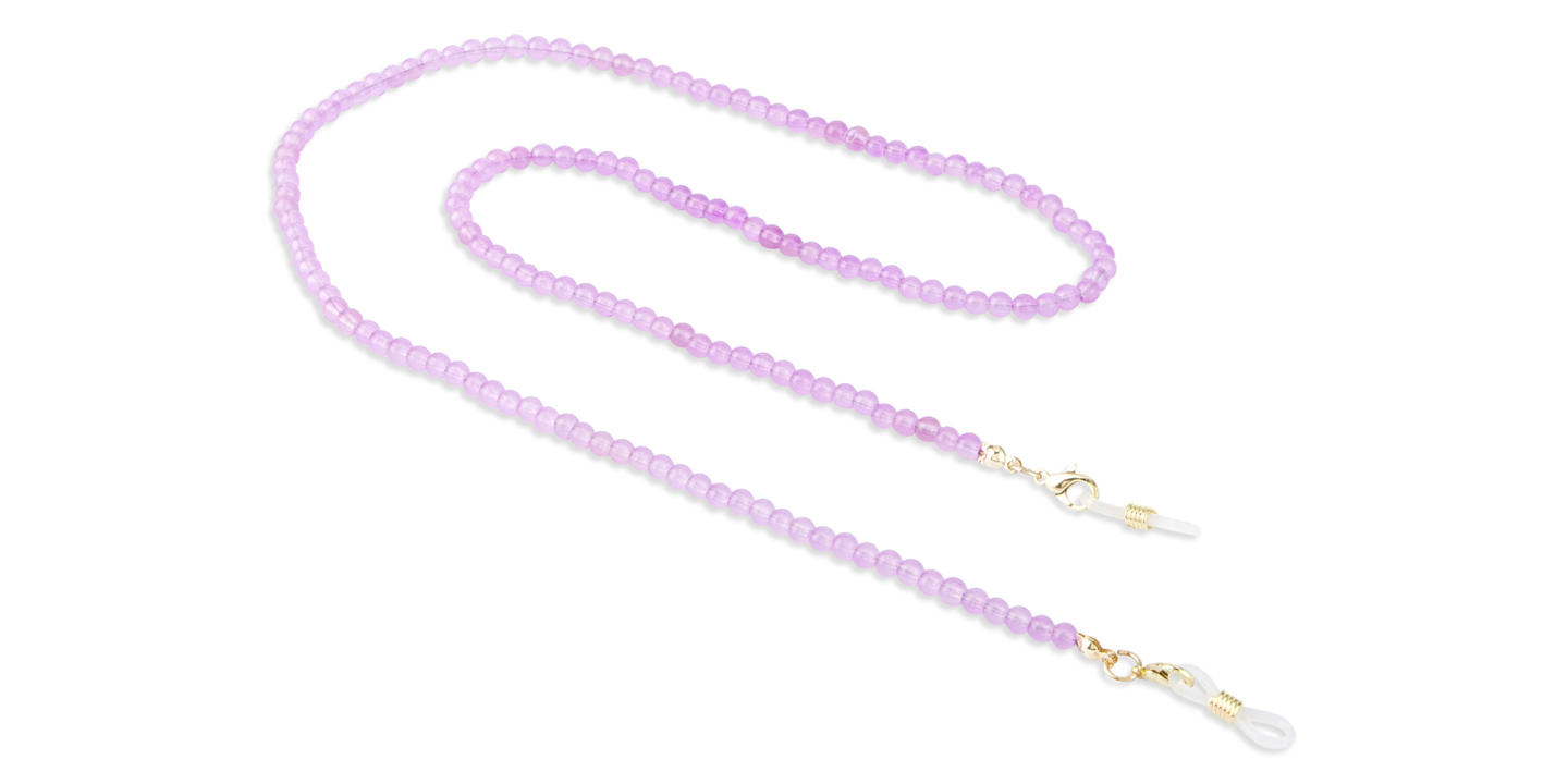 Unchained Society Purple Beads Unisex Glasses Chain – Product Photo 0