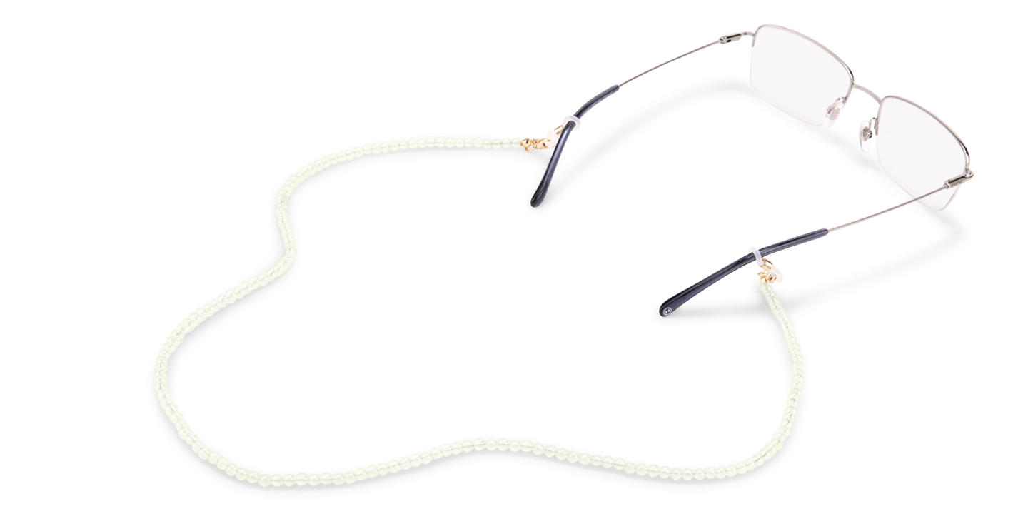 Unchained Society White Beads Unisex Glasses Chain – Product Photo 3