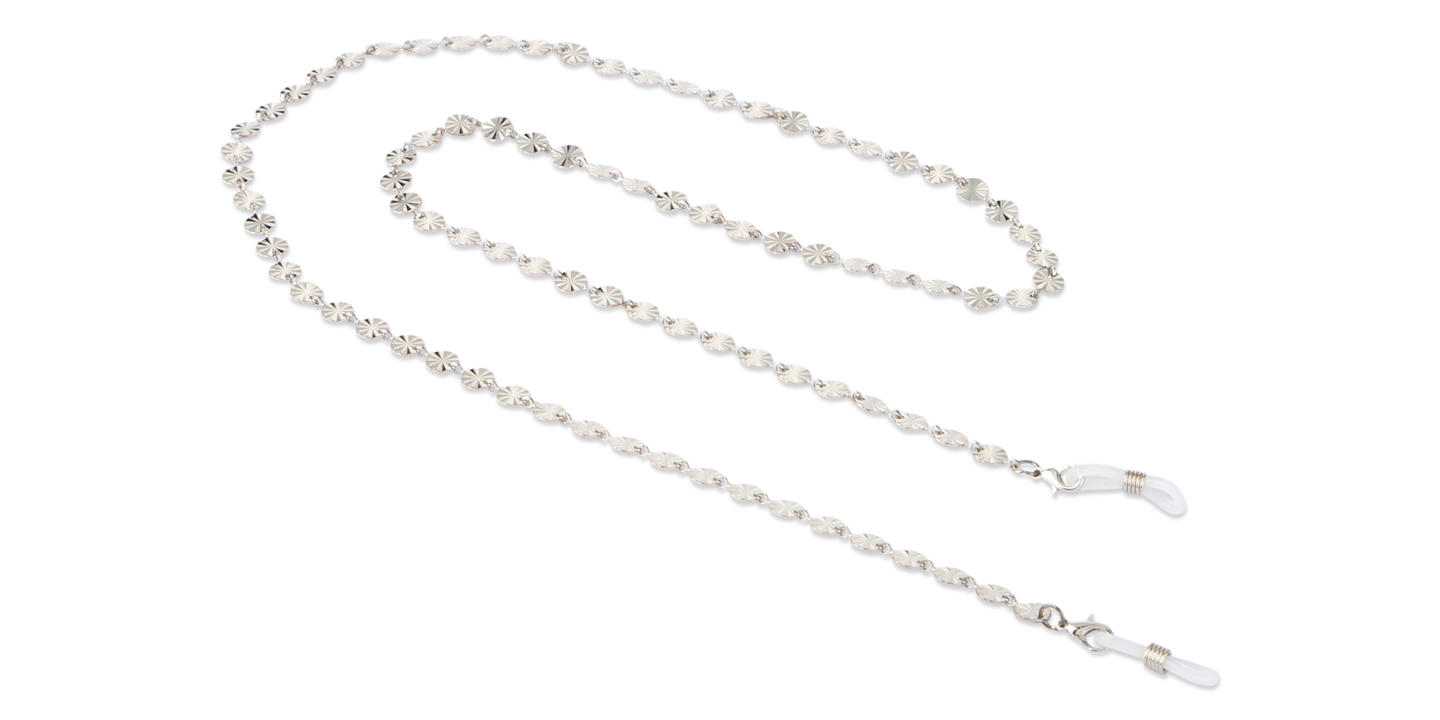 Unchained Society Unisex Silver Metal Glasses Chain – Product Photo 0