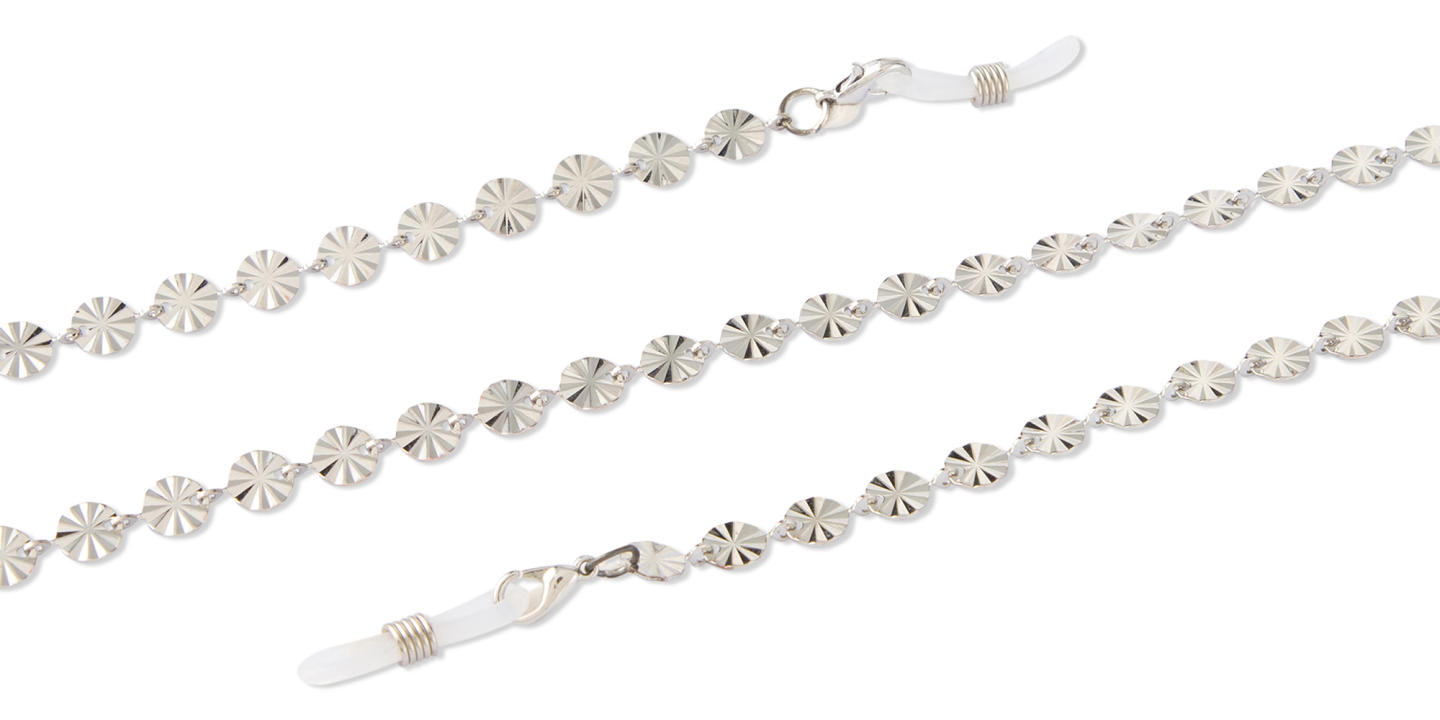 Unchained Society Unisex Silver Metal Glasses Chain – Product Photo 1
