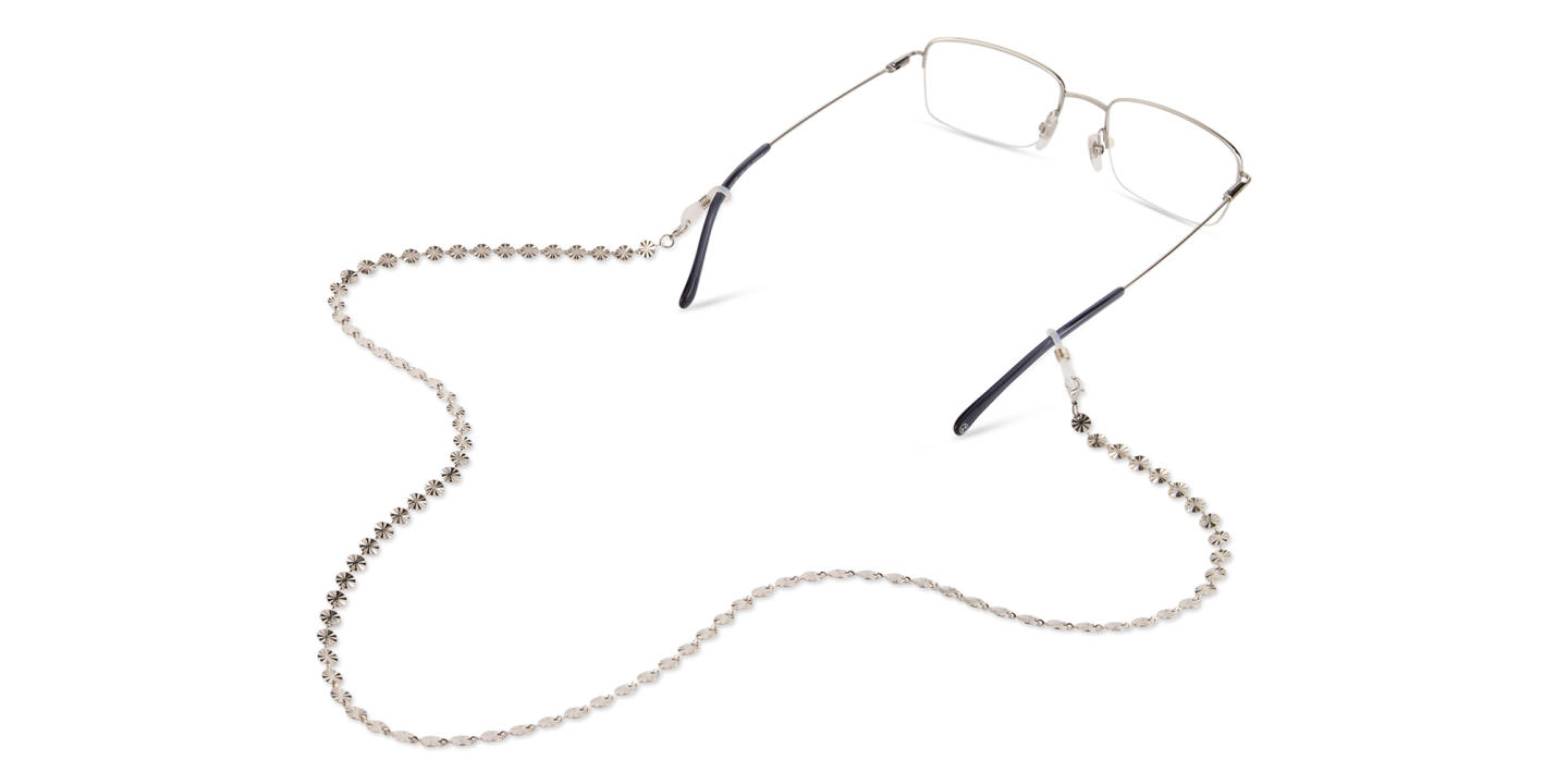 Unchained Society Unisex Silver Metal Glasses Chain – Product Photo 3