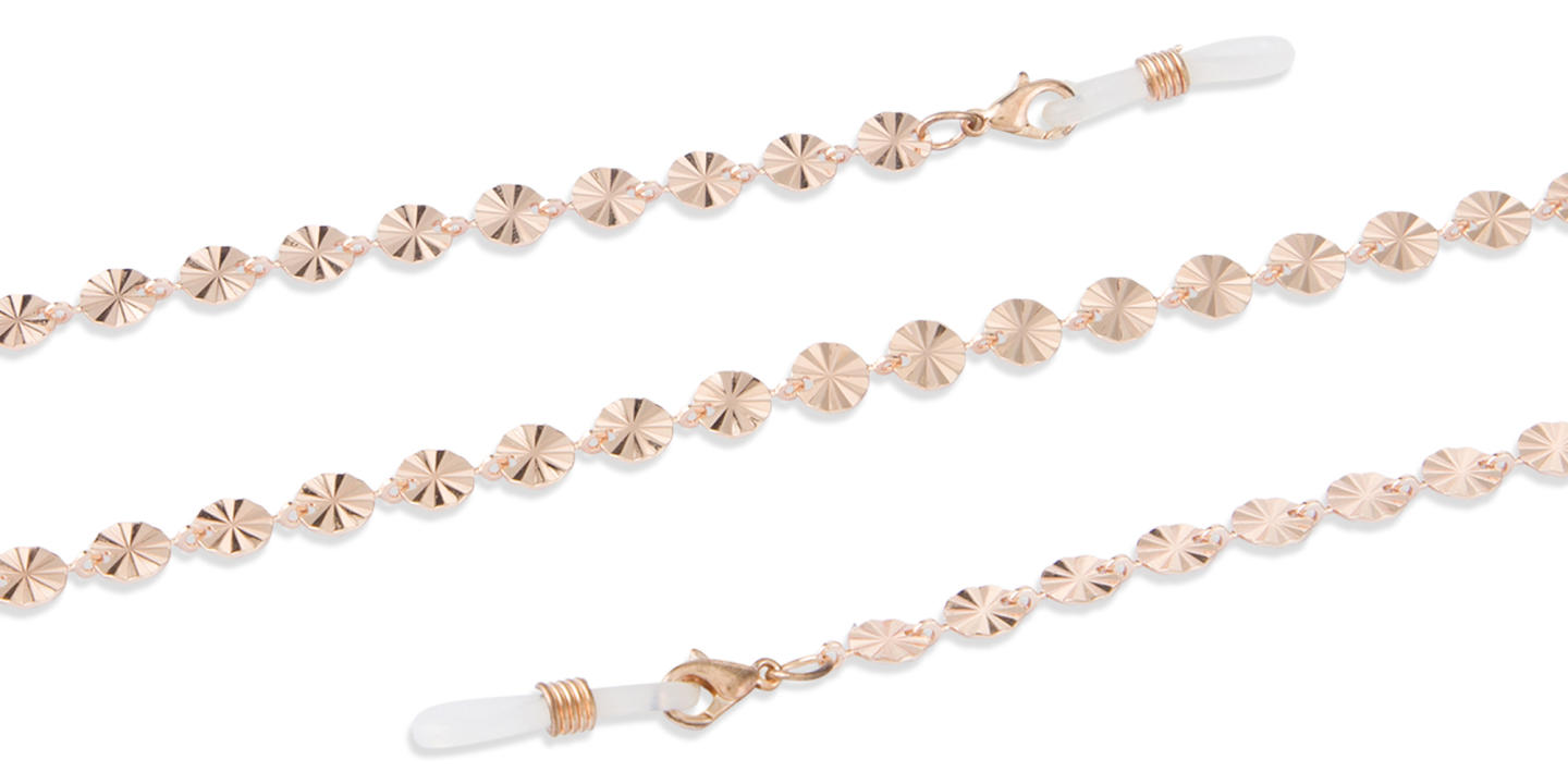 Unchained Society Unisex Rose Gold Metal Glasses Chain – Product Photo 1