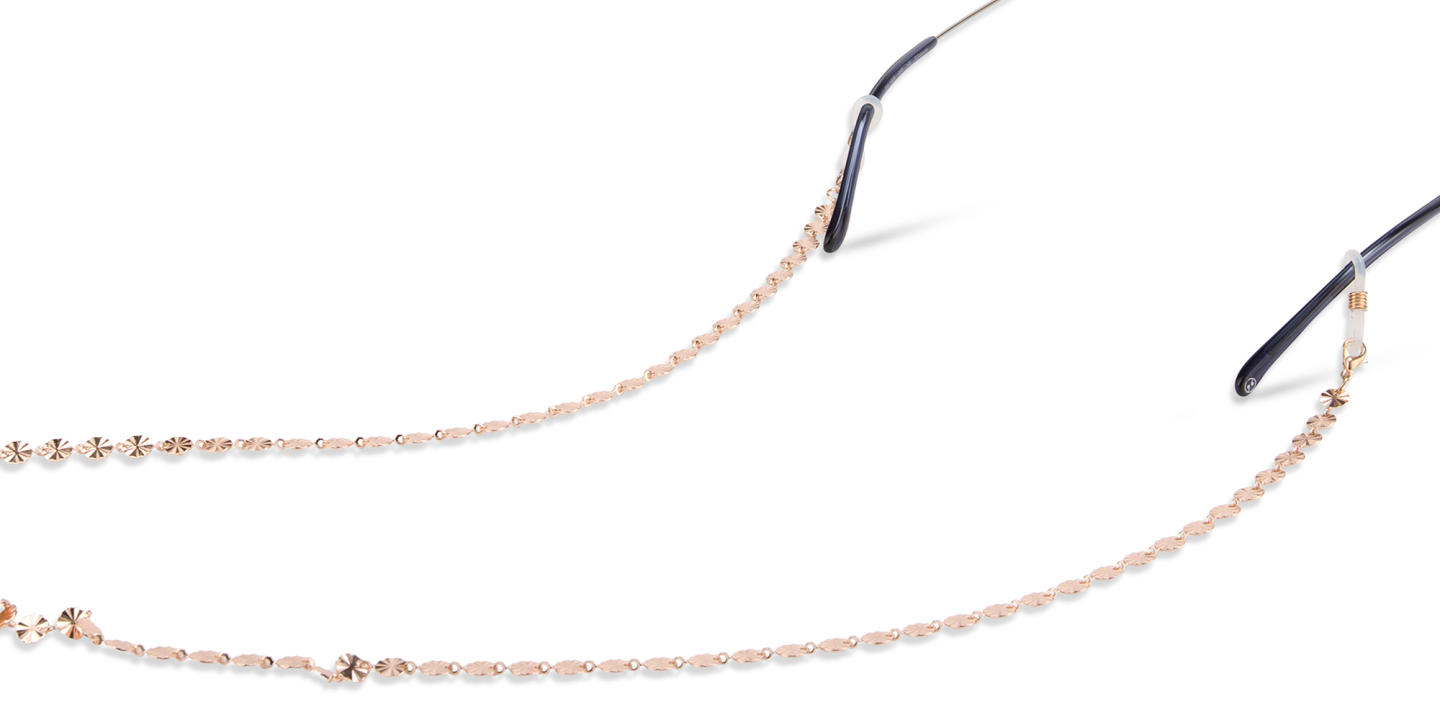 Unchained Society Unisex Rose Gold Metal Glasses Chain – Product Photo 2