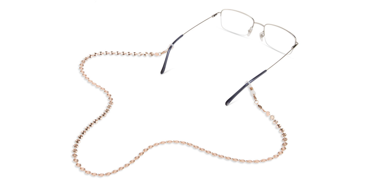 Unchained Society Unisex Rose Gold Metal Glasses Chain – Product Photo 3