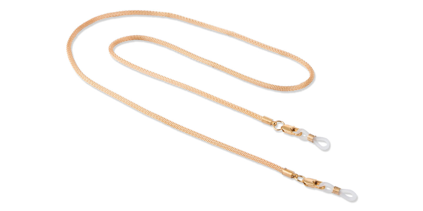 Unchained Society Unisex Gold Metal Snake Glasses Chain – Product Photo 0