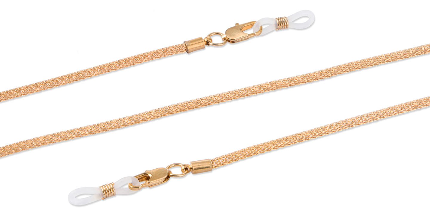 Unchained Society Unisex Gold Metal Snake Glasses Chain – Product Photo 1