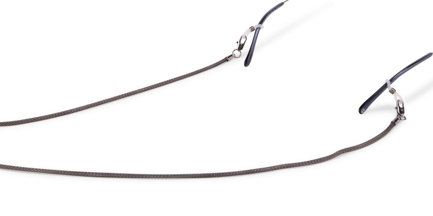 سلسلة نظارات للجنسين من المعدن الأسود بنقشة جلد الثعبان من انتشيند سوسايتي - صورة المنتج 2