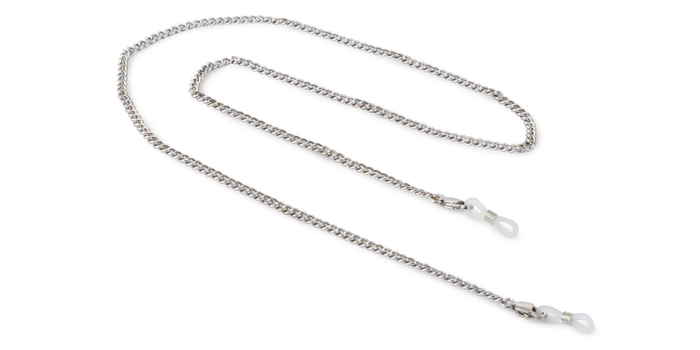 Shop Unchained Society Unisex Silver Metal Glasses Chain online.