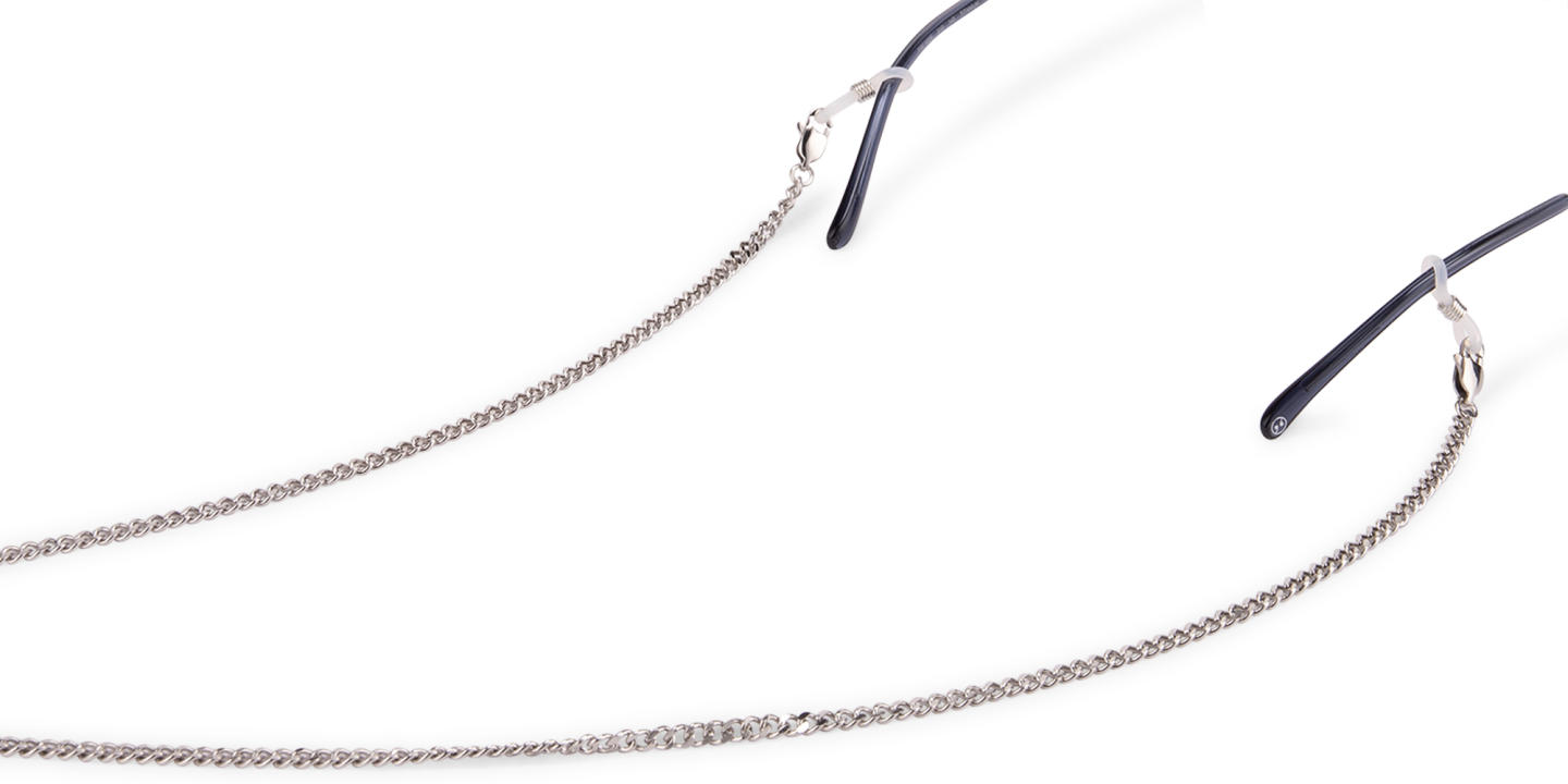 Unchained Society Unisex Silver Metal Glasses Chain – Product Photo 2