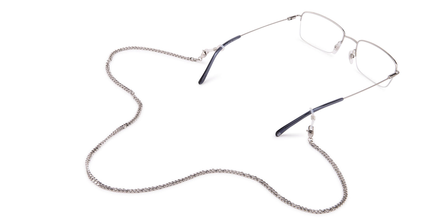 Shop Unchained Society Unisex Silver Metal Glasses Chain online.