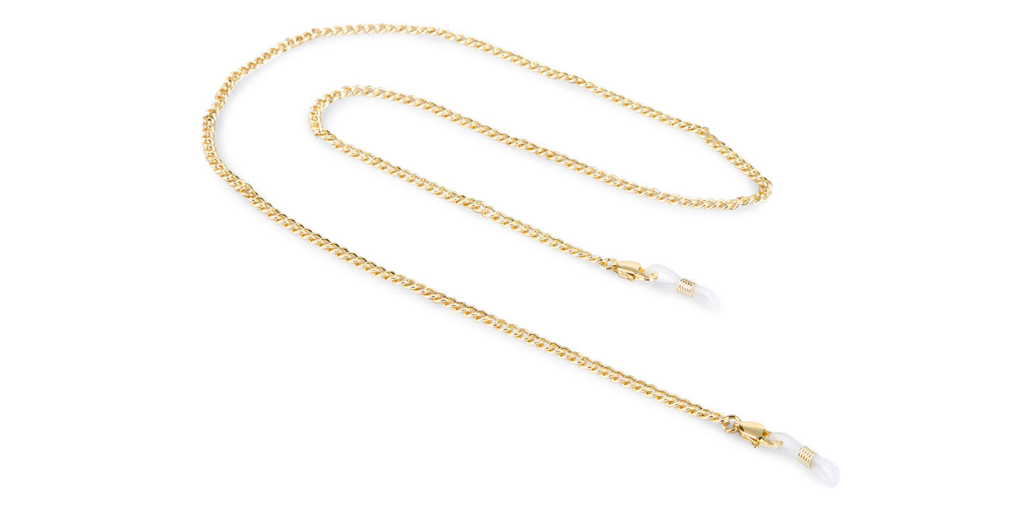 Shop Unchained Society Unisex Gold Metal Glasses Chain online.