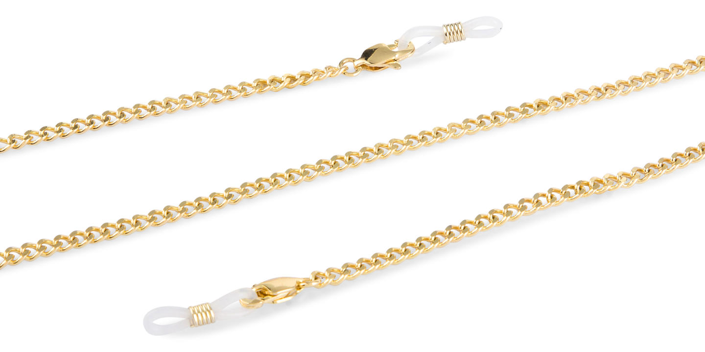 Shop Unchained Society Unisex Gold Metal Glasses Chain online.