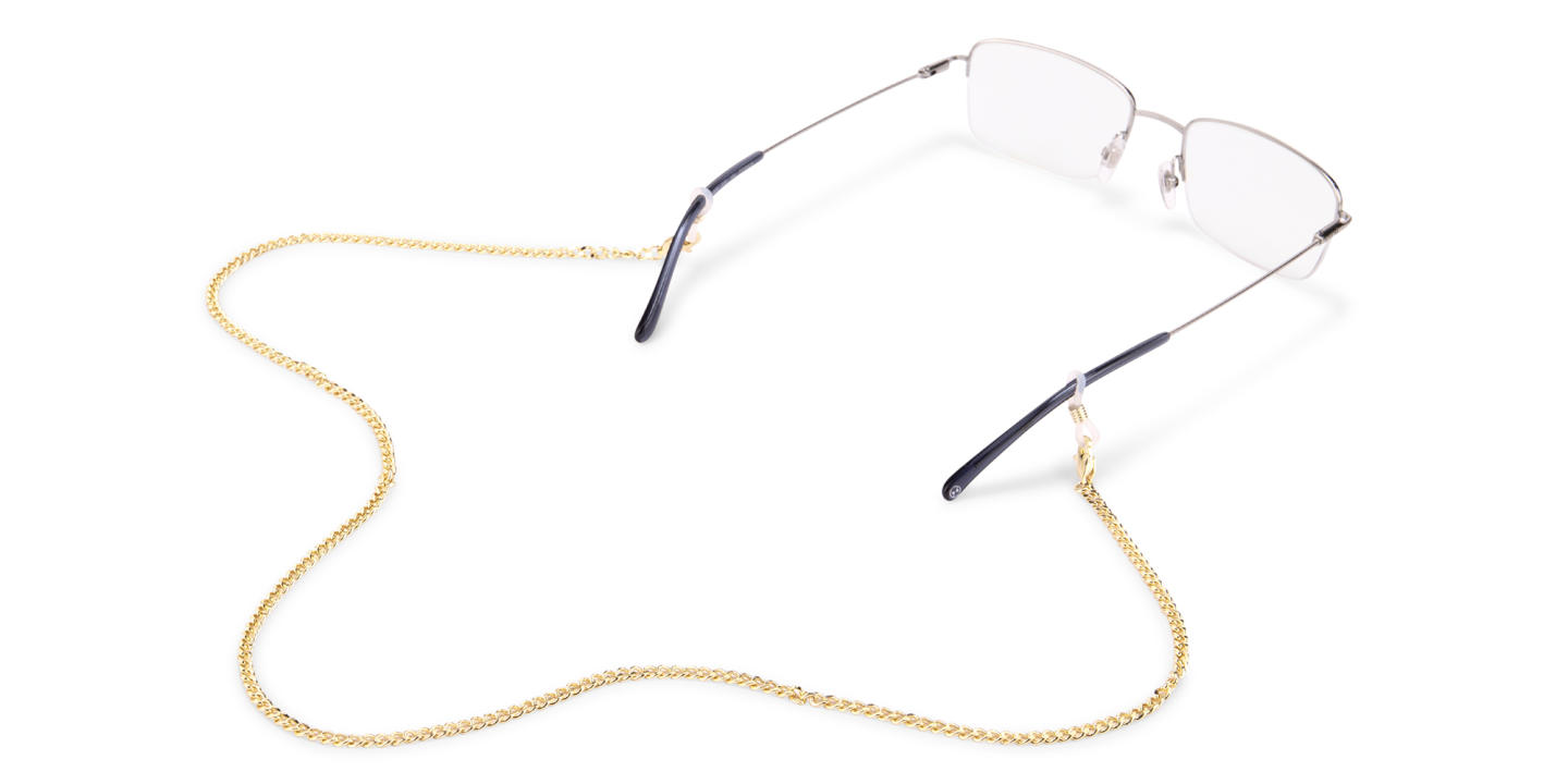 Shop Unchained Society Unisex Gold Metal Glasses Chain online.