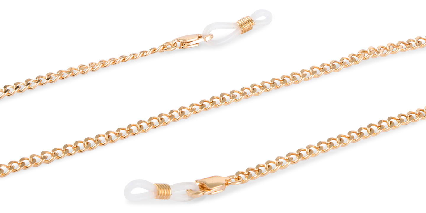 Shop Unchained Society Unisex Rose Gold Metal Glasses Chain online.